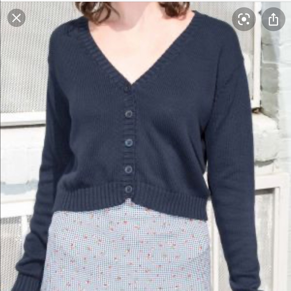 Brandy Melville crop button cardigan